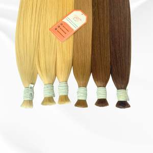 Vente en gros d'extensions de cheveux humains Remy 100% bruts Vietnam cheveux raides en vrac de haute qualité sans trame cuticule alignée non transformés - Product Image 3