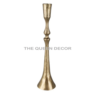 Meilleure Vente : Grand Porte-Bougie en Métal Doré en Aluminium, Idéal pour les Célébrations Festives et la Vaisselle de Table - Product Image 6