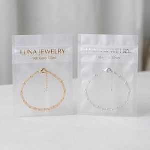 Wholesale Dainty Double Row <b>Anklet</b> for Women 18K Gold Plated Stainless Steel - Product Image 1