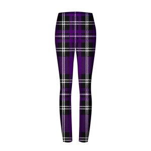 High Waist Paisley Polyester <b>Leggings</b> Bohemian Style Purple <b>Black</b> White Full Length Knitted Stretch Breathable Women's Casual - Product Image 4