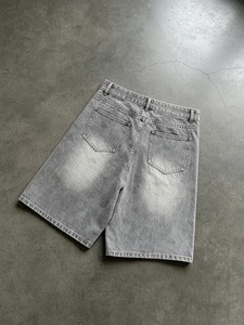 Shorts en jean pour homme, style streetwear, nouvelle collection, qualité supérieure et prix de gros, coupe slim, poche avant. - Product Image 2