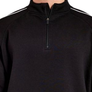 Sweat-shirt oversize à col montant et fermeture éclair quart de tour pour homme, manches longues, style décontracté et sportif avec passepoil contrastant, streetwear - Product Image 5