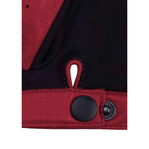 Gants de conduite unisexes en simili cuir de mouton compatibles avec les écrans tactiles, respirants, perforés, avec fermeture à bouton-pression - Product Image 5