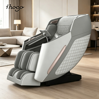 Sillón de Masaje de Diseño Moderno para Uso Doméstico, con Función de Calor Mecánico 3D, Forma de S para la Columna Vertebral, Sillón Reclinable Eléctrico