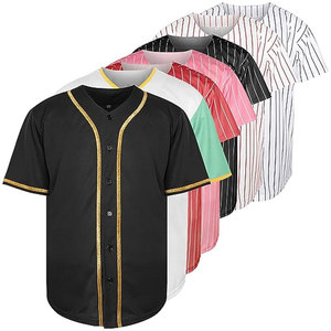 Wholesale Short Sleeve Cheap Blank Baseball Uniforms Embroidery <b>Polyester</b> Color Customize Hip Hop Classic Baseball <b>Shirt</b> - Product Image 1