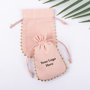 Modern Eco-Storage Drawstring Jewelry Packaging Pouch Bag For <b>Small</b> Storage Accessories Wedding favor Customisable Designs - Product Image 4