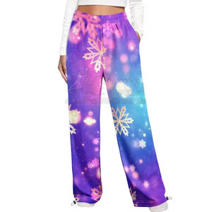 PURITY SPORTS Women Plus Size Winter Mid Waist Flat Front Drawstring Closure Straight Full Length Workout <b>Trouser</b> New - Product Image 3