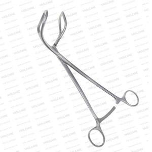 Juego de Pinzas Elevadoras Uterinas Somer de 5 Piezas, 9 Pulgadas, Mordazas Curvas Dentadas, Acero Inoxidable, Instrumentos Quirúrgicos de Ginecología Vaslcare - Product Image 3