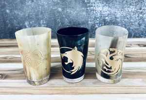 Auténtica Taza de Cuerno de Búfalo Pulido Estilo Vikingo para Cerveza, Sidra, Cerveza Alemana, Refrescos, Única, Hecha a Mano, para Festivales, Campamentos, Navidad - Product Image 4