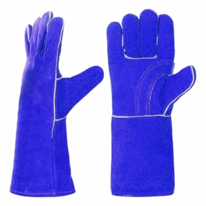 Vente flash - Gants de soudage en cuir de vachette renforcé, sécurité industrielle, résistants à la chaleur, ignifuges, 7 oz, 40 cm - Product Image 4