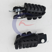 FIGHTER Nouveau Repose-pieds Arrière Universel en Acier de Haute Qualité pour Moto, Ensemble Repose-pieds Passager, Vente Chaude