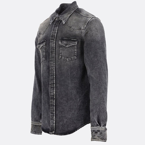 Veste en jean pour homme, vêtements de mode masculine, streetwear, vestes, manteaux, tissu vintage, logo personnalisé, vestes en jean tricotées pour homme - Product Image 4