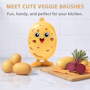 Brosse de nettoyage pour pommes de terre, champignons, fruits et légumes - Product Image 2