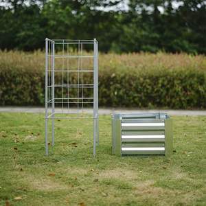 Bac à jardin surélevé en acier galvanisé avec treillis, vente en gros d'usine pour jardins potagers, GB025 - Product Image 4