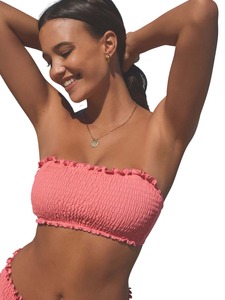 Women’s Tie-Dye <b>Bikini</b> Set Two-<b>Piece</b> Swimsuit Push-Up Padded Top Adjustable Tie Side Bottom for Summer - Product Image 2