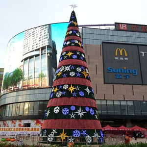 Outdoor Commercial RS-Tree45 LED Christmas Lighting Giant <strong>Xmas</strong> <strong>Tree</strong> with PVC+LED+Iron <strong>Frame</strong> Sizes 6m-12m - Product Image 4