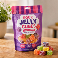 Sachets d'emballage colorés pour bonbons gélifiés – Pochettes en plastique personnalisées pour oursons, vers, anneaux et autres friandises molles