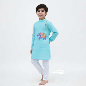 Conjunto de Kurta Pajama Tradicional para Niños de Alta Calidad con Tela de Algodón, Ropa Tradicional Infantil Disponible al Mejor Precio - Product Image 2