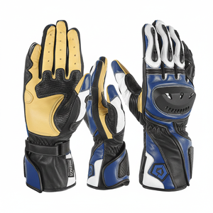 Guantes Profesionales de Motocross, de Cuero Genuino, Unisex, Transpirables, Protección Completa para los Dedos, con Nudillos Reforzados, Antideslizantes - Product Image 5