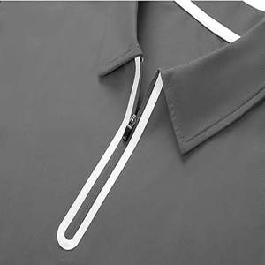 Camisetas Polo Rosas de Manga Corta para Hombre, con Cierre de Cremallera, Cómodas, 100% Algodón, para Uso Casual, Tallas Grandes - Product Image 4