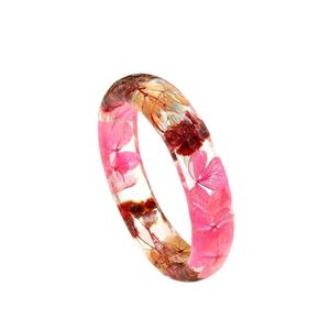 La última moda de Craftshub, brazalete de resina hecho a mano, joyería artificial, diseño de flores Unisex, brazaletes elegantes para fiestas - Product Image 1
