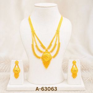 Designer Ethnic <b>Long</b> Zircon Trendy Necklace Set with Matching <b>Earrings</b> Gold Plated <b>Silver</b> Plated Wedding Jewelry A-63058 - Product Image 6
