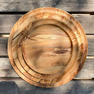 Plato de Madera Artesanal para Servir y Exhibir, Decoración Auténtica de Ágata, Directamente del Vendedor de Fábrica - Product Image 4