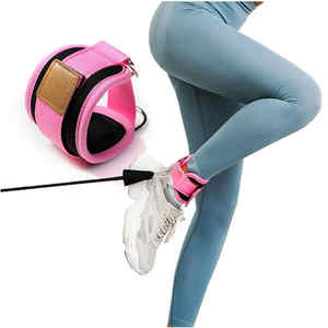 Correa de Tobillo de Neopreno para Levantamiento de Pesas con Anillo en D, Correa Ajustable, Soporte de Tobillo para Gimnasio y Fitness, para Máquinas de Cable - Product Image 4