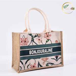 Eco Conscious Jute Shopping Tote <b>Bag</b> for Retail Stores and Promotions - Product Image 2