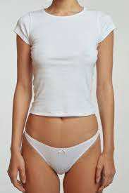 Camiseta corta de algodón elástico de alta calidad para mujer, cuello redondo, estilo Y2K, ropa de calle, venta al por mayor. - Product Image 2