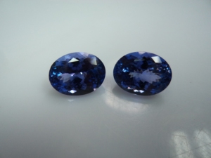 Pareja de Tanzanitas Facetadas Ovaladas de Calidad 3A, 2 Piezas, 20 Quilates, Piedras Preciosas Sueltas para Joyería Femenina y Regalos - Product Image 5