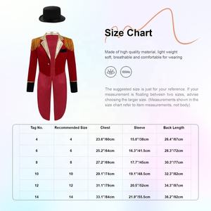 4-14 Dancewear Costumes de danse pour enfants Garçons Party Cosplay Dress Up Stage Dance Performance Wear - Product Image 6