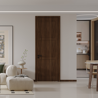 SUPERUS Pintu Interior PVC Bebas Cat Motif Kayu Minimalis Modern 3 Panel Kamar Tidur Hotel Grosir Langsung dari Pabrik