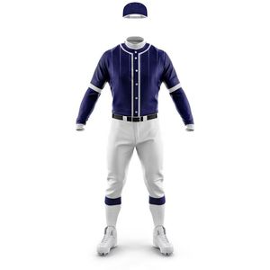 Tenues de baseball personnalisées de haute qualité, imprimées sur mesure, en tissu 100% polyester, logo personnalisé, tailles variées, séchage rapide - Product Image 1