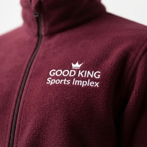 Veste en polaire douce avec logo personnalisé, tissu en toile, col montant, veste en polaire décontractée pour l'extérieur - Product Image 6