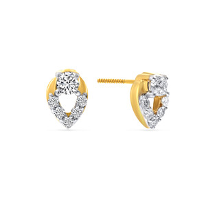 ต่างหูเพชรทรงหยดน้ำ All-Shine Czarina Diamond Studs ทองคำ 18K ประดับเพชรทรงกลมเพาะเลี้ยงในห้องปฏิบัติการ เครื่องประดับหรูหราทันสมัย - Product Image 3