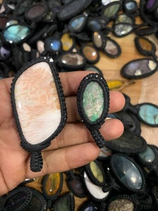 Venta al por Mayor de 1 kg de Colgantes de Macramé con Piedras Preciosas Naturales Mixtas, Joyería Unisex Hecha a Mano, Lote al por Mayor - Product Image 4
