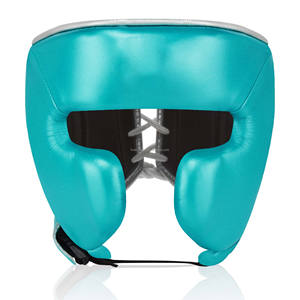 Protector de Cabeza de Cuero PU para Muay Thai, Protección Facial Completa, Protector de Cabeza de Boxeo Ajustable, Protector de Cabeza para Artes Marciales - Product Image 5