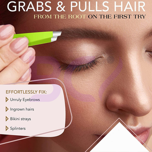 Prix de gros – Nouveauté : Outil de beauté portable classique de qualité supérieure, outil de pinçage des sourcils en acier inoxydable avec logo personnalisé - Product Image 3