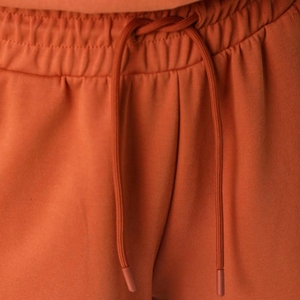 Pantalones de chándal acampanados de pierna ancha de nuevo estilo para verano con frente plano, pierna recta ancha, color liso, ropa casual para mujer - Product Image 6