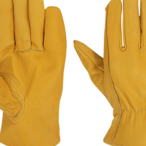 Goat Grain Yellow <b>Driver</b> <b>Gloves</b> Working <b>Gloves</b> Mechanic <b>Glove</b> for Gardening - Product Image 2