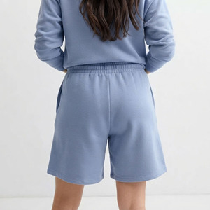 Shorts pour femmes tendance et à la mode, 100% coton respirant, logo imprimé personnalisé, couleur unie, style hip hop - Product Image 5