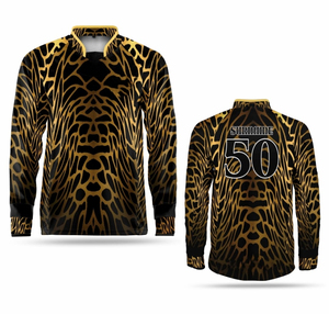 Camiseta Deportiva de Manga Larga con Sublimación de Camuflaje para Hombre, Cuello Mao, Secado Rápido, Poliéster, Ropa de Equipo, Talla Adulto - Product Image 5
