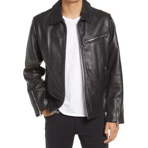 Chaqueta de Motocicleta Personalizada para Hombre, Modelo 2026, 100% Cuero, Cuello Redondo, Resistente al Viento e Impermeable, Reversible, Precio Económico, Diferentes Diseños y Colores - Product Image 1