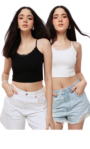 Oferta de Verano: Top Corto de Algodón Acanalado para Mujer, Fácil de Combinar, Ajuste Ceñido, Ideal para un Look Casual, Básico pero de Alta Calidad - Product Image 3