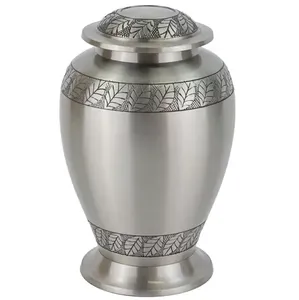 Direct from Factory Handcrafted Aluminum Cremation <b>Urns</b> for Human Ashes Budget-Friendly Adult Ash <b>Urns</b> Indian Funeral Supplies - Product Image 6