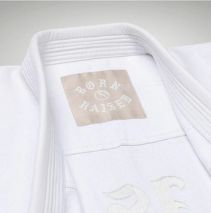 Kimono de BJJ Blanco, 450 GSM, Tejido de Algodón Perlado, Ligero, Duradero, de Secado Rápido y Transpirable, Uniforme de Jiu Jitsu Unisex para Adultos - Product Image 5