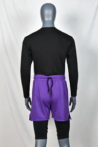 Mens Islamic Athletic Shorts Solid Eco-Friendly Breathable Anti-UV Awrah <b>Cover</b> Sports Training Custom Branding 100% Polyester - Product Image 4