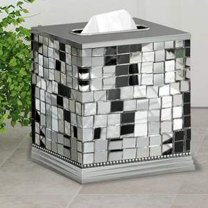 Caja de pañuelos hecha a mano, cubo decorativo para pañuelos, caja de pañuelos de cuero impermeable - Product Image 2