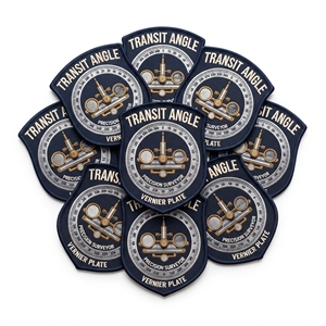 Fabricant de patchs brodés ronds personnalisés en gros, badges de géomètre en vrac - Product Image 4